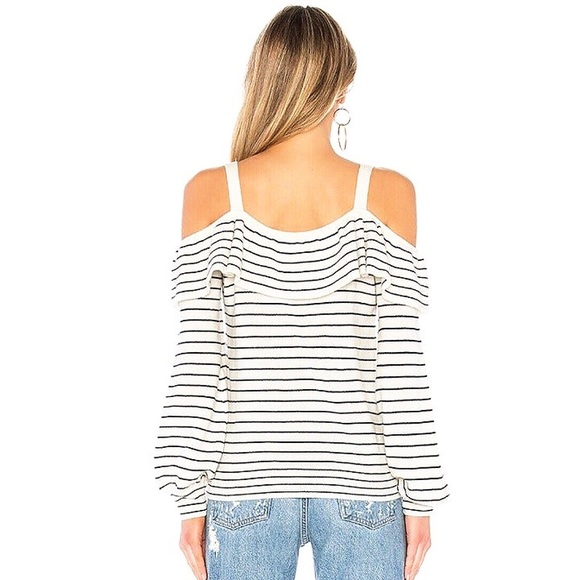 ⚓️ JOIE DELBIN CASHMERE WOOL BLEND CREAM COLD SHOULDER SWEATER! - Picture 2 of 12